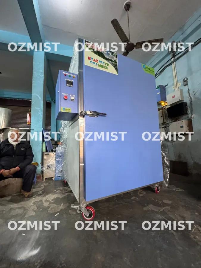Ozmist sub-zero chamber with cascade refrigeration and battery-backed data logger